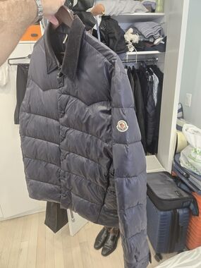 Moncler Men's Dark Navy Quilted Puffer Jacket